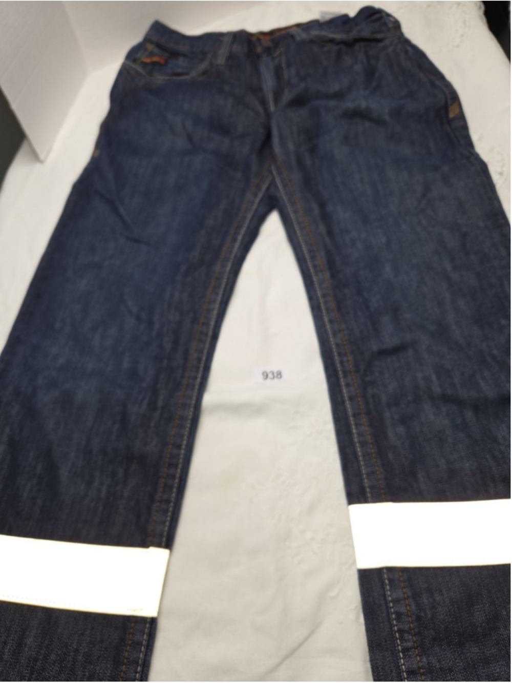 Wrangler FR Flame Resistant Jeans Men's 32x34 Low Rise Reflective Boot Cut #938